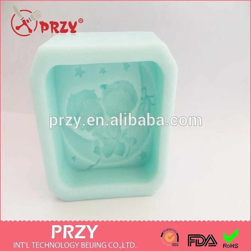 silicone children on the moon soap mold , silicone lovely soap mold