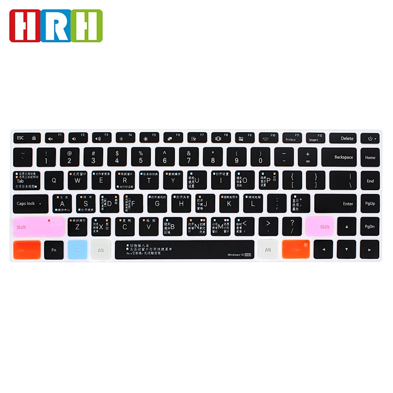 keyboard protector Colored Laptop Keyboard Skin Glow in The Dark keyboard cover for Xiao mi Pro 15.6 Notebook Win 10 Intel