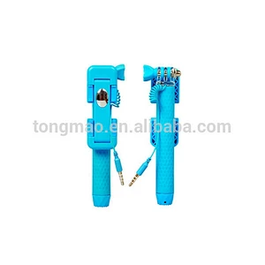 Pocket Size Mini Collapsible Cable Monopod Selfie Stick