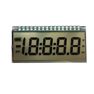 -30~80 degree wide work temperature customized segment tn lcd display