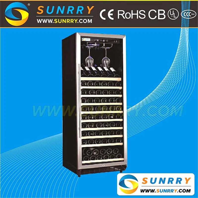 Lowes display wine refrigerators with decorative wood shelves
