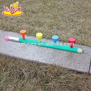 Wholesale wonderful toddler wooden wall clothes hanger with 4 hooks W09B060