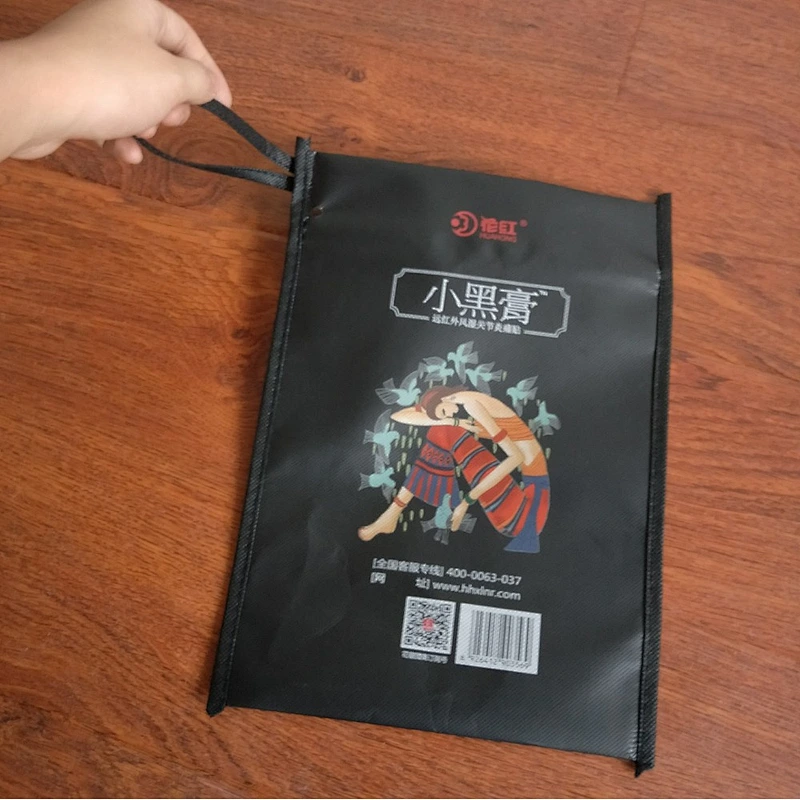 Superior quality custom black pp non woven shopping bag