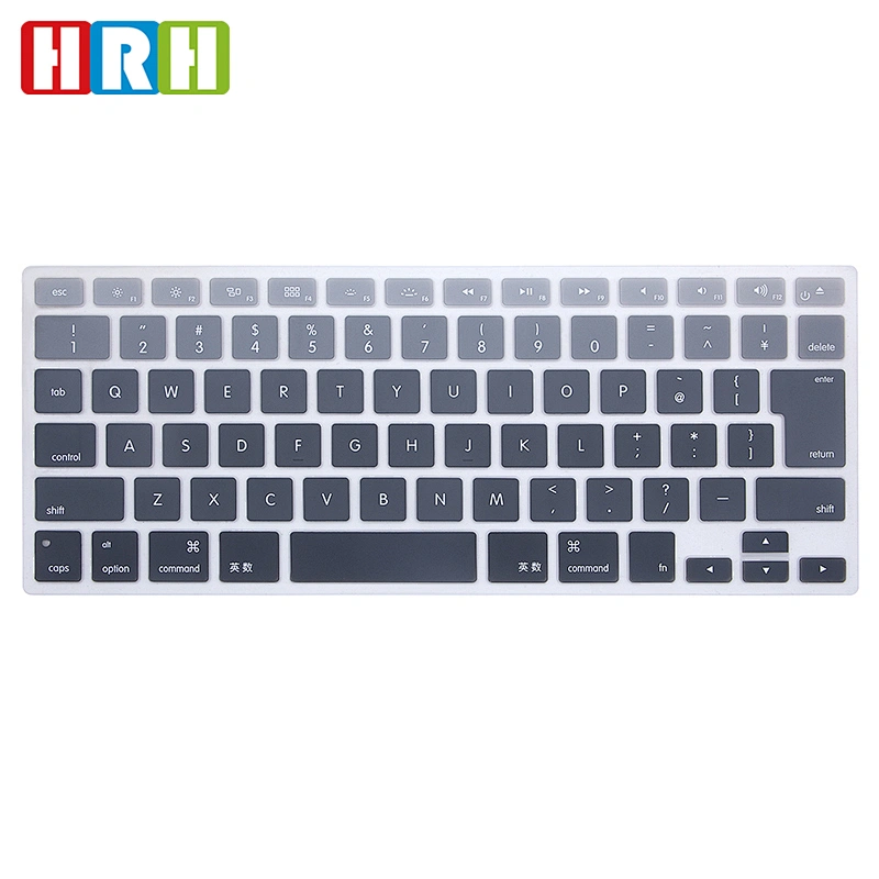 Rainbow custom silicone keyboard cover Keyboard Protective Film laptop skin For macbook Pro 13 English Keyboard Skin