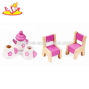 2018 Wholesale girls pink wooden toy doll house lovely children wooden toy doll house new kids wooden toy doll house W06A171
