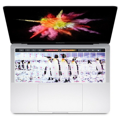 Animal custom silicone keyboard cover Protector laptop skin For Mac book touch bar a1706 us keyboard