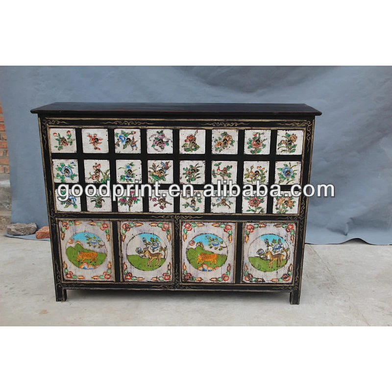 Chinese antique furniture- many drawer medicine cabinet