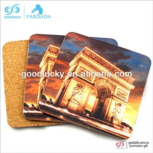 Newest Wholesale Personalized Beverage MDF Square Cup Coaster