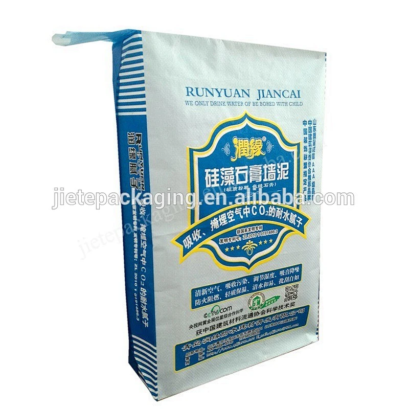 BOPP laminated and printed valve port cement powder PP woven bag