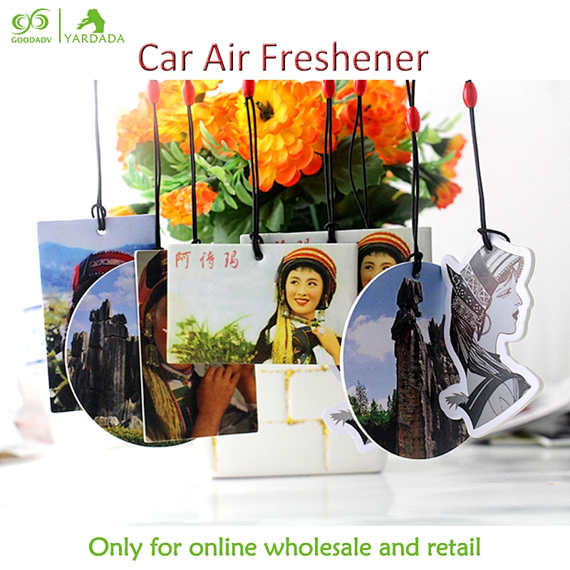 Chinese classical style country girl pattern paper air freshener, unique attractive design, high quality and lasting fragrance.