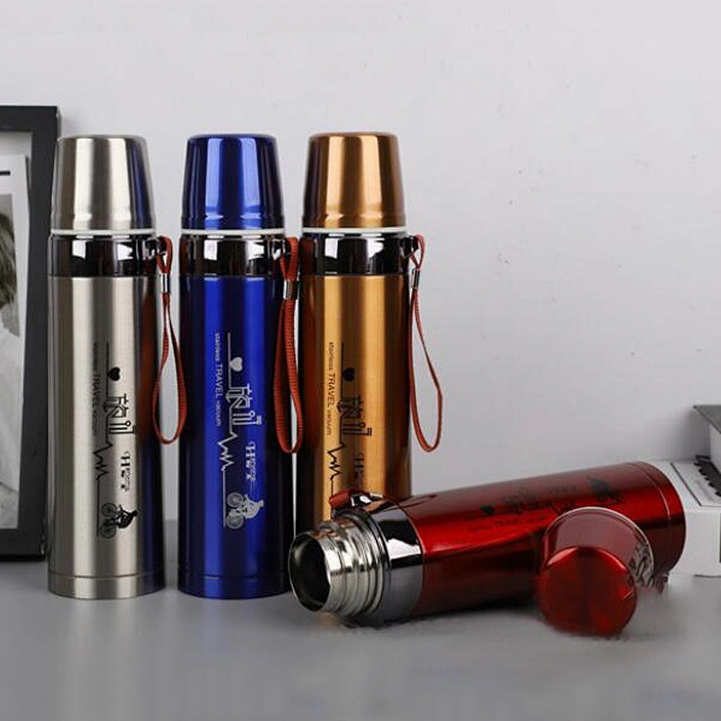 Promotional in-stock 304 SS Vacuum Cup Classic Bullet Vacuum Flask 500ml Customized Logo Water Bottle