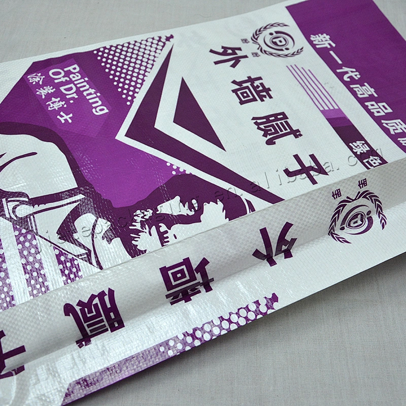 Construction and building use moisture proof bopp laminated cement woven bag