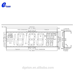 Monochrome custom segment LCD display for energy meter