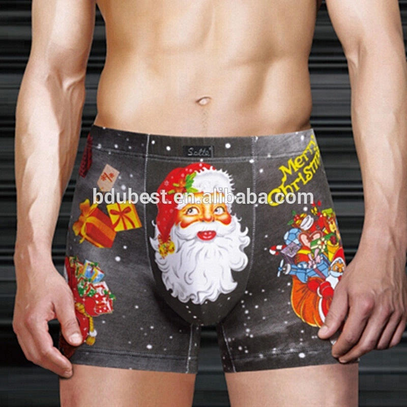 2015 new style cotton/spandex printed free sample men underwear