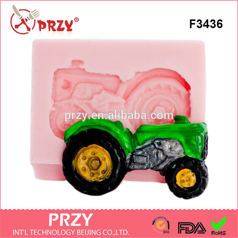 F3436 Tractor Mold Silicone Mold cake Mould