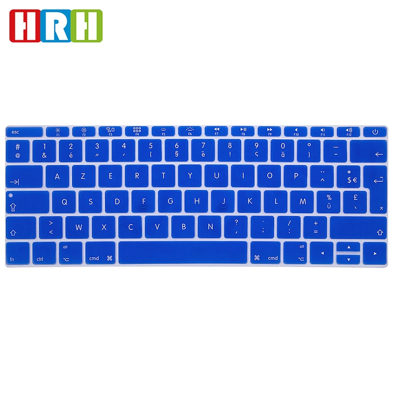 Waterproof Silicone French Keyboard Protective Film keyboard cover for Macbook Pro Retina 12