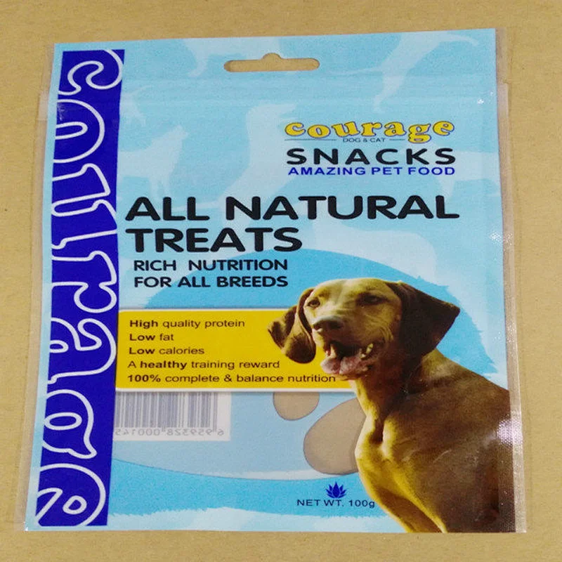 Custom wholesale transparent PE bag for bathing towel pet food packaging