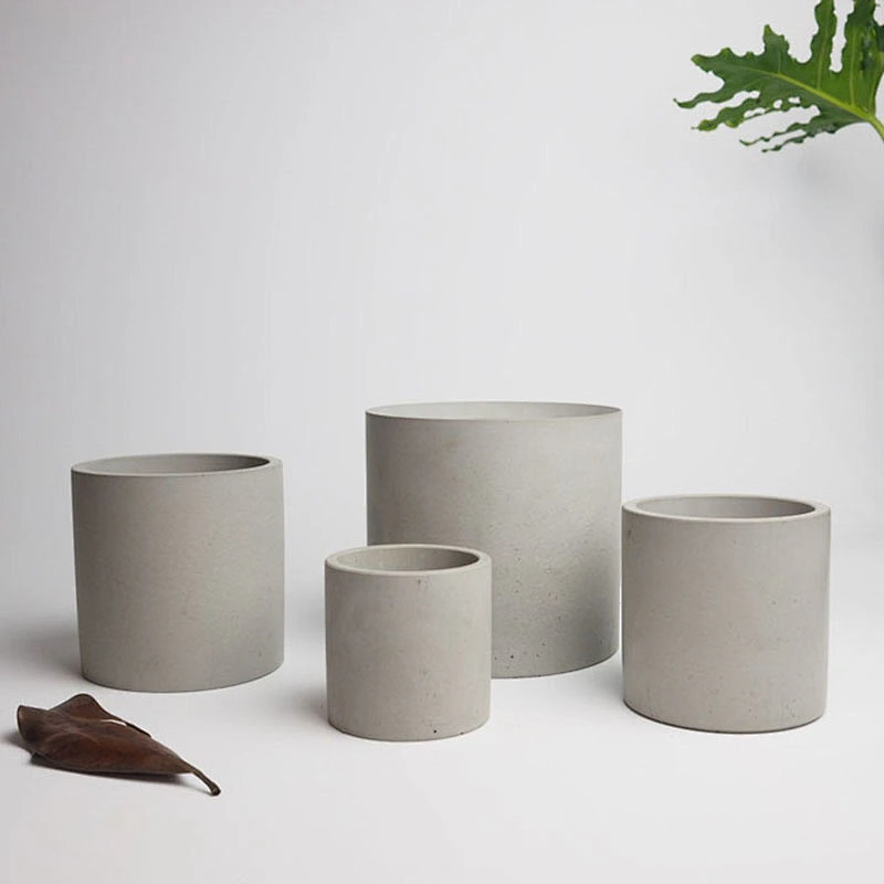 S9197 Cylinder Silicone Pot Mold Garden Planter pot mold silicone molds for casting with cement