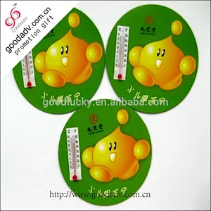 Beautiful flower shape ]magnet fridge sticker thermometer