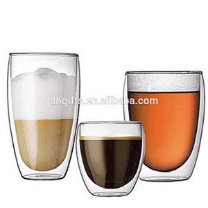 250ml high borosilicate glass Coffee/Milk/Juice Cup Glass mug