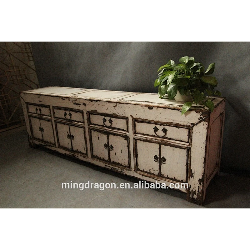Chinese Antique Distressed TV Cabinet 12062703
