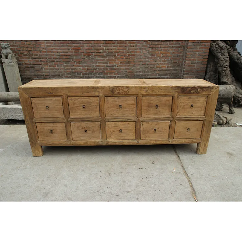 Rustic wood antique furniture/sideboard cabinet