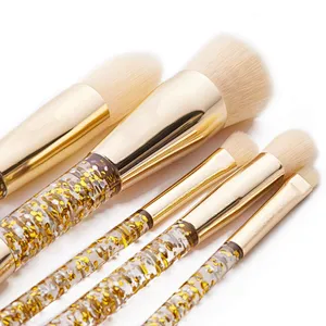 Wholesale fashionable double-head cosmetic tools private label acceptable best professional 5pcs makeup brushes