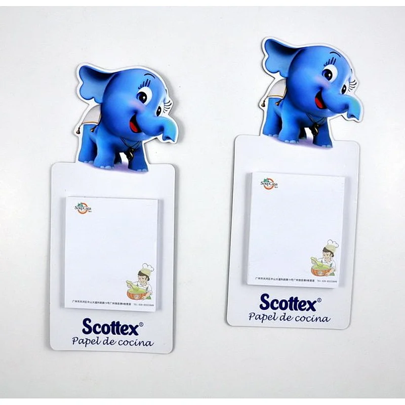 2016 Hot Sale Custom printed shopping list fridge magnetic memo pad with pen