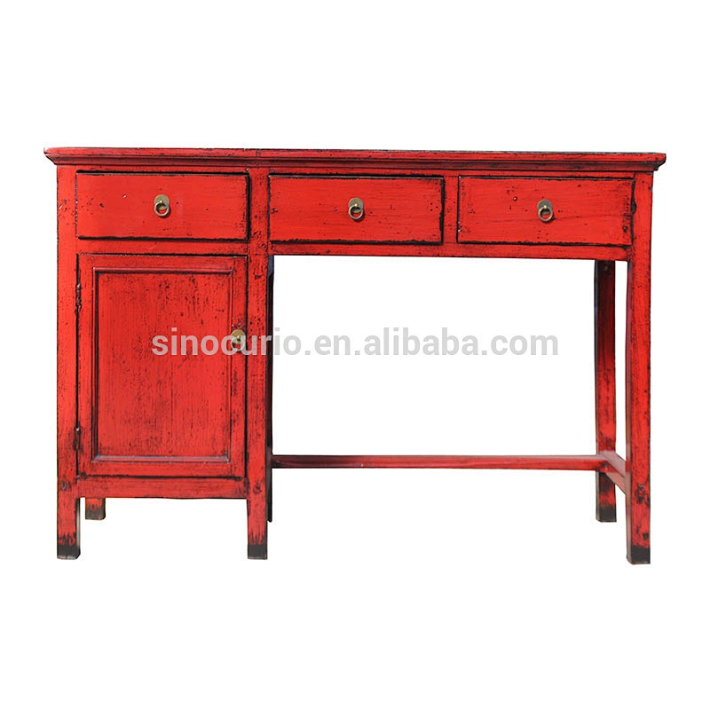 Chinese antique drawers study desk office desk