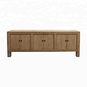 chinese antique rustic reclaimed elm wood storage buffet furniture for wholesale