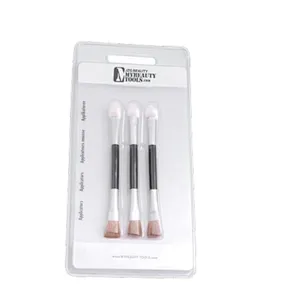 Wholesale beauty tools custom makeup brushes double head eyeshadow brush