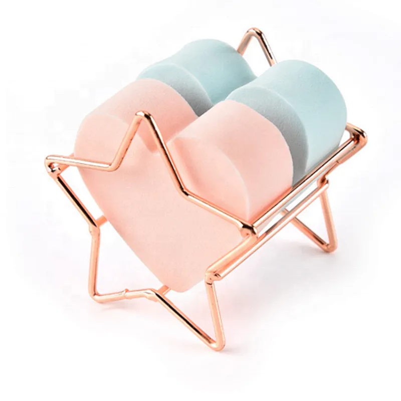 Beauty Makeup Sponge Puffs Display Holder Water Drop Cosmetic Puff Stand Bracket Gourd Puff Egg Drying Holder Support Tool