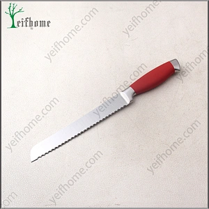 2017 stainless steel 5 pcs kitchen knife set with red handle