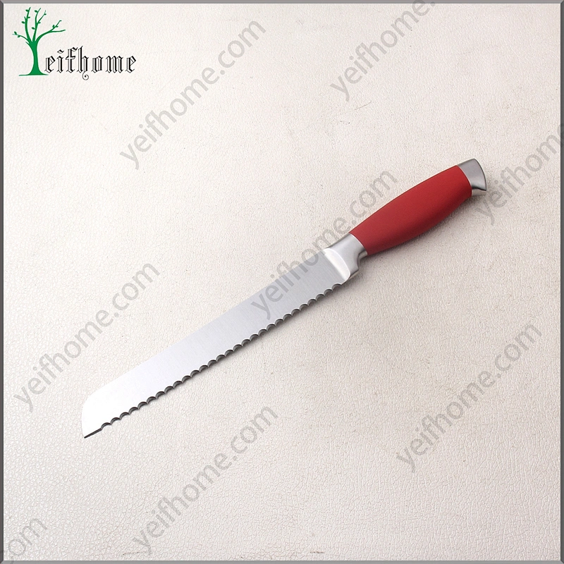 2017 stainless steel 5 pcs kitchen knife set with red handle