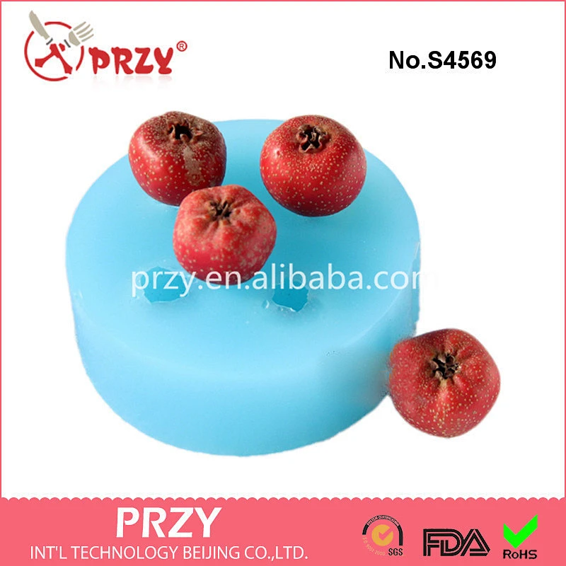 S4569 Hawthorn Fruit handmade soap molds / silicone soap modelling mold