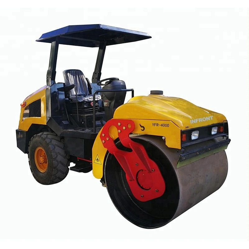 Good price 4000KG roller YRF-4000 single drum road roller with Cab