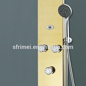 High quality golden color wall panel waterproof bathroom massage panel