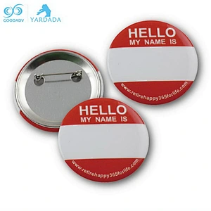 Promotional badge tin button badge