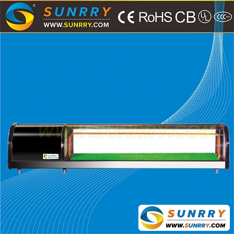 Best Quality Refrigerated Display Sushi Showcase Made Of Stainless Steel (SUNRRY SY-SS2000A)