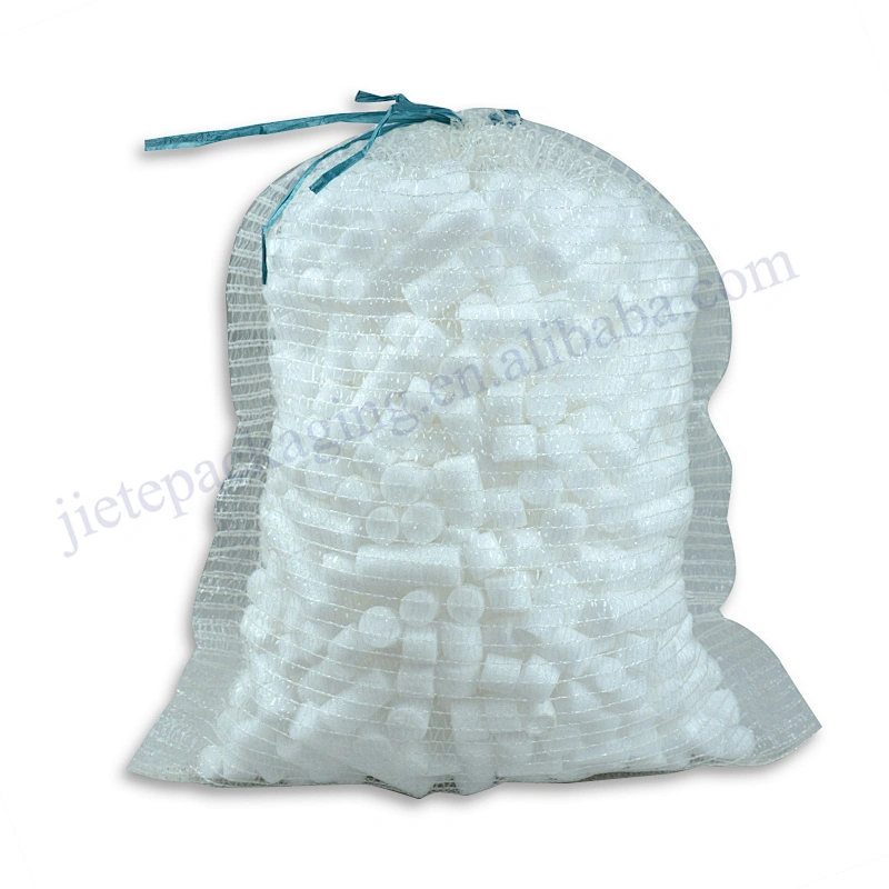 Customized 100% plastic PE raschel mesh bag/sack for packaging fruit and vegetable 25kg size 50/80cm