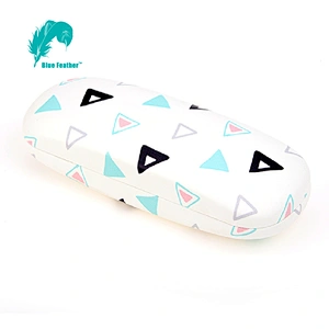 Durable Geometric Patterned Hard Eyewear Case for Modern Workplace