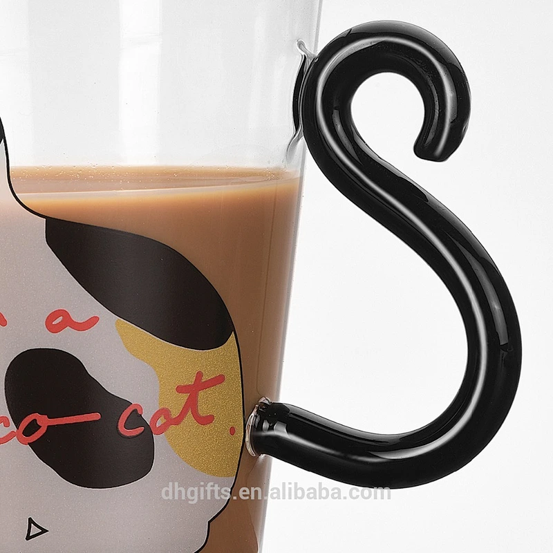 Glassware manufacturer handmade 220ml heat resistant borosilicate coffee mug