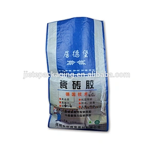Hign quality useful printing pp woven bag packing sand, putty, mortar, tile adhesive, plaster 25kg