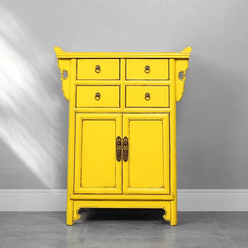 chinese antique solid wood shabby chic cabinet