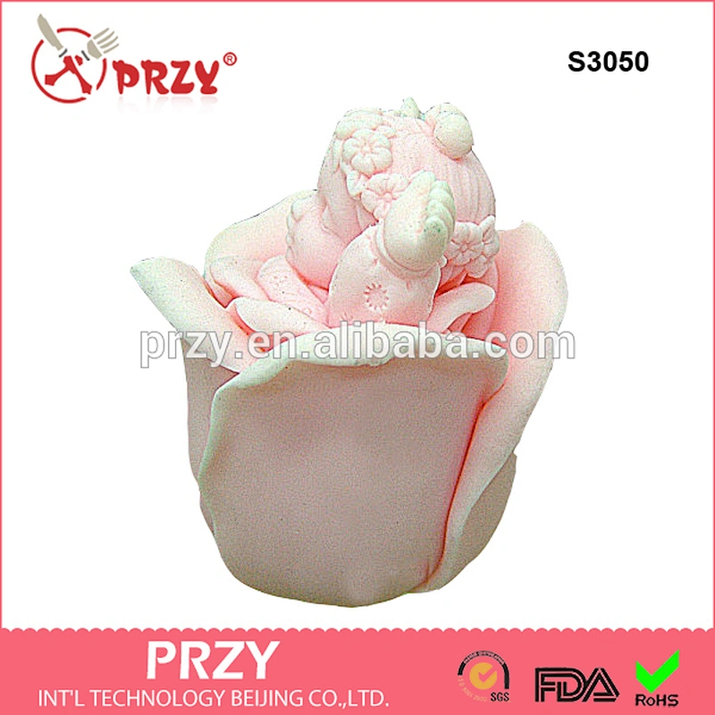 S3050 Best Seller 3d angel baby with hands up Silicone Rubber Candle Soap Molds