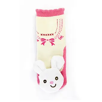 Oem Custom 3d cartoon pattern newborn cotton ankle socks non slip infant rubber sole toddler Socks baby cute kids