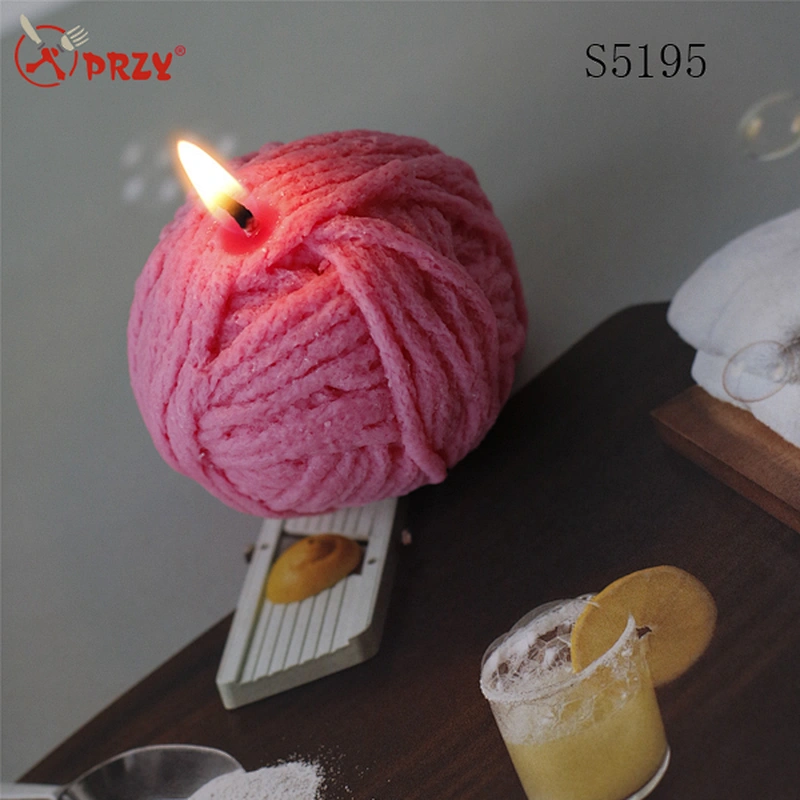 S5195 Wool ball candle mold silicone soap mold 3d silicone molds