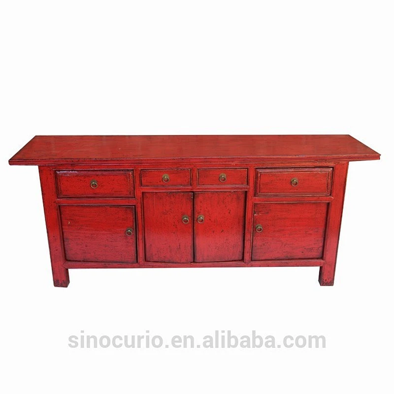 chinese reclaimed solid wooden cabinet living room furniture