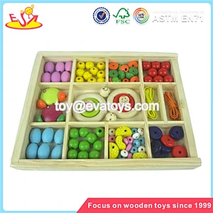 Wholesale new design lovely doll pendant kids wooden beaded toy W11E022