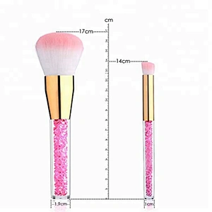 6 piece cosmetic brushes synthetic kabuki professional colorful custom logo makeup brushes set
